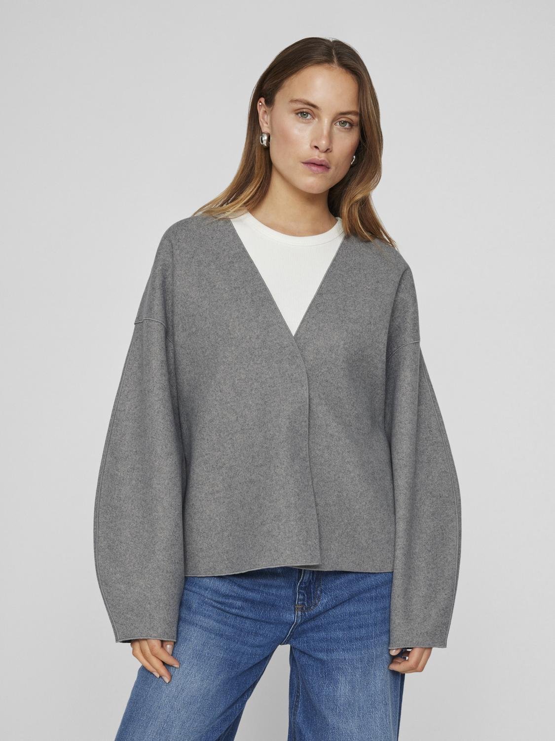 VIJUICE Jacket - Medium Grey Melange - VERO MODA & VILA Bergvik
